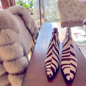 Escada Ponyhair Printed Boots  Made in Italy Size 39